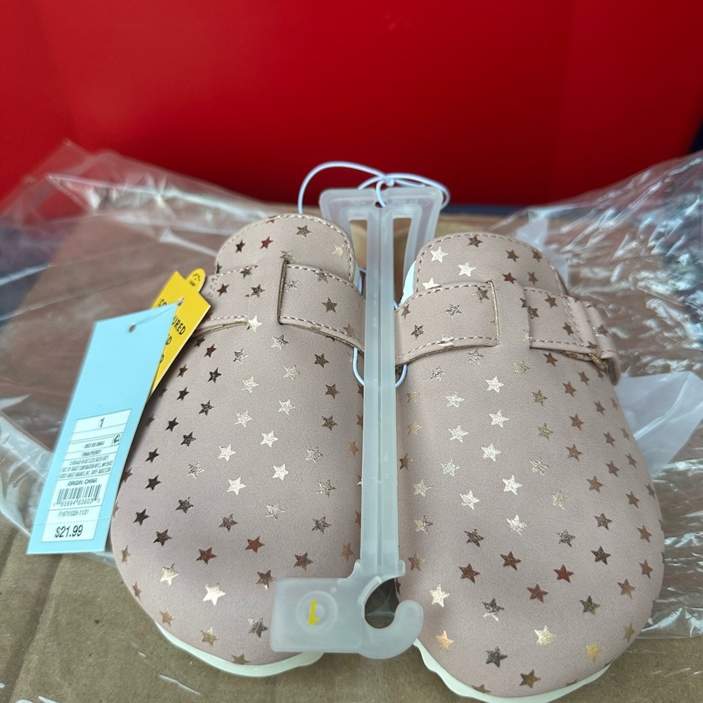 Cat & Jack Blush Starry Kids Sandals